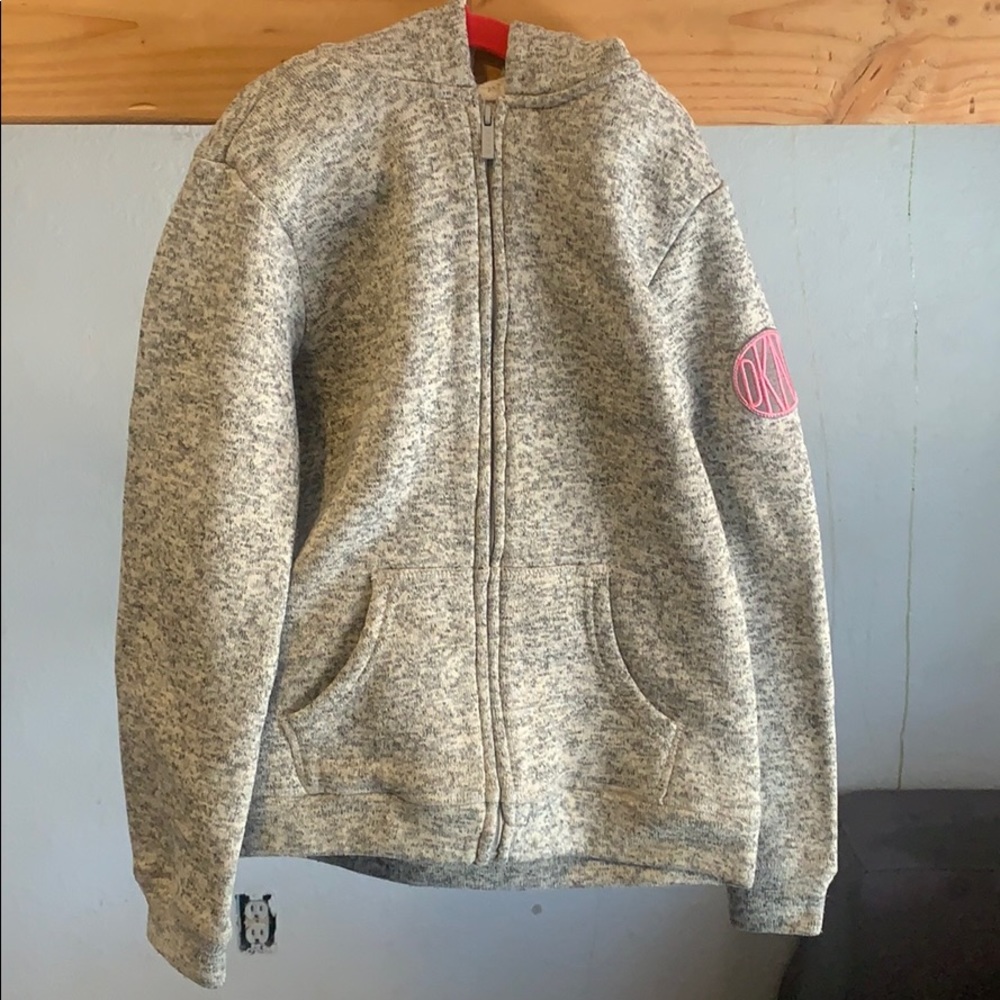 DKNY girl sweater size 14/16 with fuzzy inside